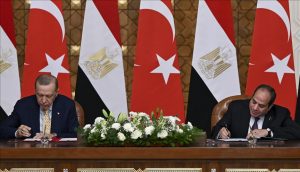 امضای بیانیه مشترک توسعه روابط میان ترکیه و مصر