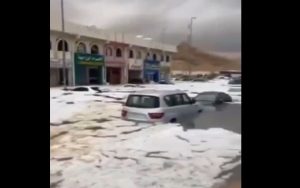 وضعیت شهر العین امارات متحده عربی بعد از بارندگی (فیلم)
