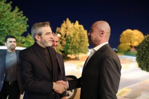 دیدار باقری با رییس حزب اتحادیه میهنی کردستان عراق